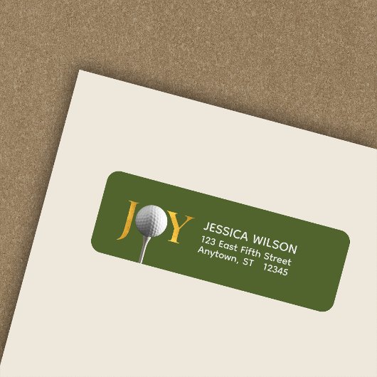 Golf Christmas Joy Rücksendeadresse