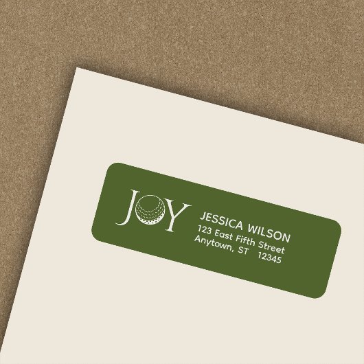 Golf Christmas Joy Rücksendeadresse