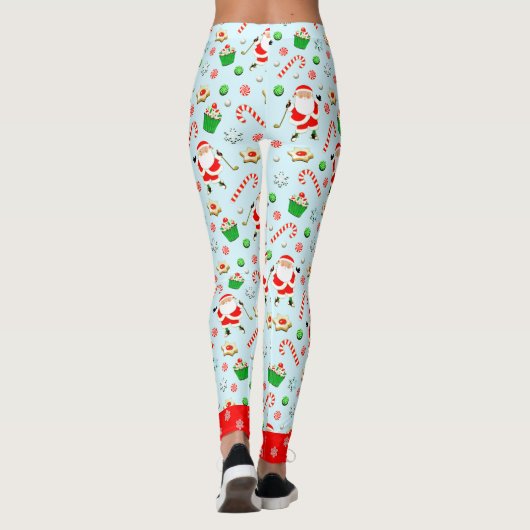 golf Christmas Leggings (Rückseite)