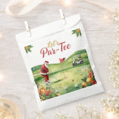 Golf Christmas Let’s Par tee with Santa Claus Geschenktütchen (Ausgeschnitten)