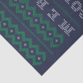 Golf Christmas Merry Golfmas Blue Tissue Paper Seidenpapier (Ausschnitt)