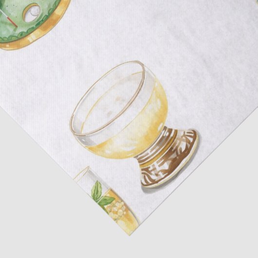 Golf Christmas Party with golf bakery themed Seidenpapier (Detail)