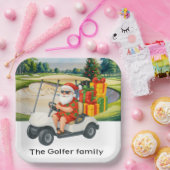Golf Christmas Summer July Hawaii golfing themed  Pappteller (Party)