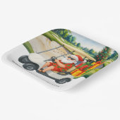 Golf Christmas Summer July Hawaii golfing themed  Pappteller (Gewinkelt)