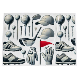 Golf Christmas themed gifts for Golfer Große Geschenktüte