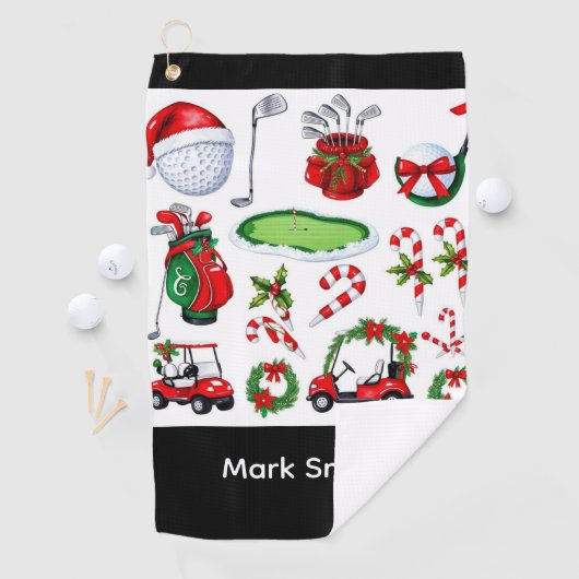 Golf Christmas themed   Golfhandtuch (Insitu)