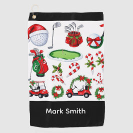 Golf Christmas themed Golfhandtuch
