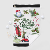 Golf Christmas themed   Golfhandtuch (Insitu)