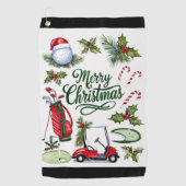 Golf Christmas themed Golfhandtuch (Vorderseite)
