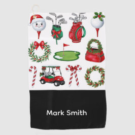 Golf Christmas themed Golfhandtuch