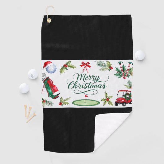 Golf Christmas themed   Golfhandtuch (Insitu)