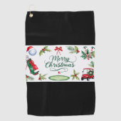Golf Christmas themed   Golfhandtuch (Vorderseite)