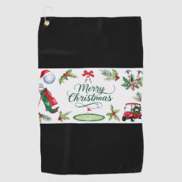 Golf Christmas themed Golfhandtuch