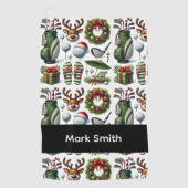 Golf Christmas themed   Golfhandtuch (Vorderseite)