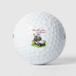 Golf Christmas themed with Santa Claus Golfball