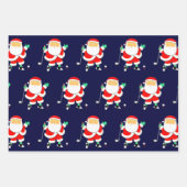 Golf Christmas Wrapping Paper Geschenkpapier Set (Vorderseite)