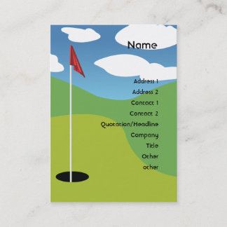 Golf - Chubby Visitenkarte