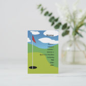 Golf - Chubby Visitenkarte (Stehend Vorderseite)