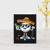 Golf cinco de mayo Golfen  Karte (Gelbe Blume)