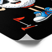 Golf cinco de mayo Golfen  Poster (Ecke)