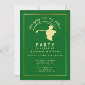 Golf Classic Green Golden Player Herren 50. Geburt Einladung (Vorderseite)