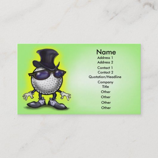 Golf Classic Visitenkarte (Vorderseite)