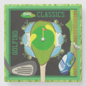 Golf Classics Steinuntersetzer (Vorderseite)