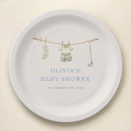 Golf Clothesline Baby Shower Party Pappteller