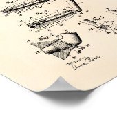 Golf Club 1917 Patentart - Alter Peper Poster (Ecke)