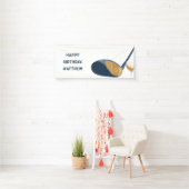 Golf Club and Ball Personalized Golfers Birthday Banner (Insitu)