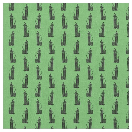 Golf Club Bags Vintages Golfspielen Stoff (Nahaufnahme)