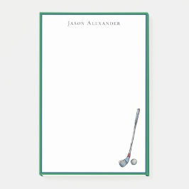 Golf Club & Ball Persönlich Post-it Klebezettel