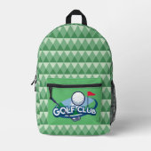 Golf Club Bedruckter Rucksack (Vorderseite)