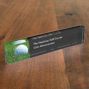 Golf Club Berufliche Führungskraft Namensplakette