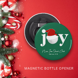Golf Club Christmas Party Favor Joy Modern Green Flaschenöffner
