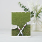 Golf Club Design Postkarte (Stehend Vorderseite)