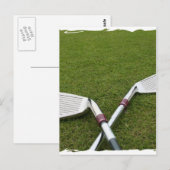 Golf Club Design Postkarte (Vorne/Hinten)