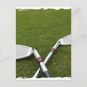 Golf Club Design Postkarte