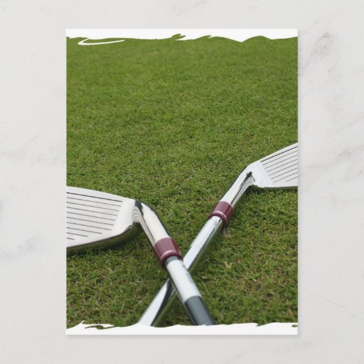Golf Club Design Postkarte (Vorderseite)