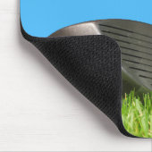 Golf Club Fahrer und Ball Mousepad (Ecke)
