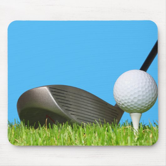 Golf Club Fahrer und Ball Mousepad (Vorne)