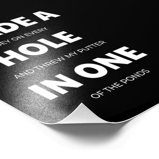 Golf Club Golf Golf Golf Golf Golf Golf Club Fotodruck (Ecke)