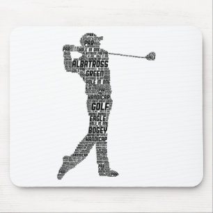 Golf Club Golfer Golfspielen Herren Jungen Kinder  Mousepad
