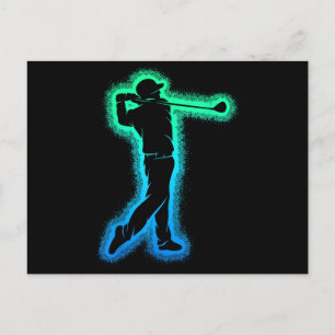 Golf Club Golfer Kinder Jungen Herren Golfspielen Postkarte