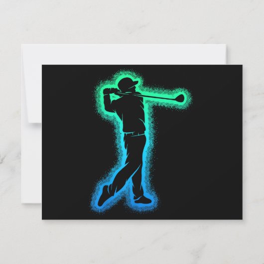 Golf Club Golfer Kinder Jungen Herren Golfspielen Save The Date (Rückseite)