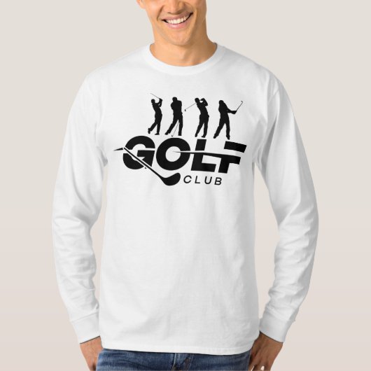 Golf Club Golfing Typografie T-Shirt (Vorderseite)