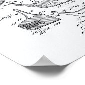 Golf Club Head 1926 Patent Art - Weißbuch Poster (Ecke)