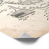 Golf Club Head Patent - Old Look Poster (Ecke)