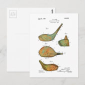 GOLF CLUB-KOPFPATENT - Postkarten (Vorne/Hinten)