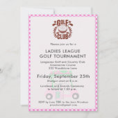 Golf Club Ladys League Turnier Logo Einladung (Vorderseite)